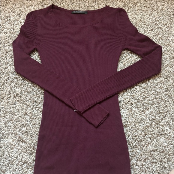 Peruvian Connection Cozy Pima Cotton Ribbed Knit Lightweight Fitted Sweater - Picture 6 of 8